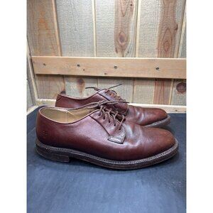 Vintage Frye Mens Brown Leather Oxford Dress Shoes Size 11D